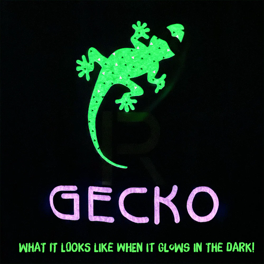 1980's Art Gecko - KIDS Black Tee - Image 3