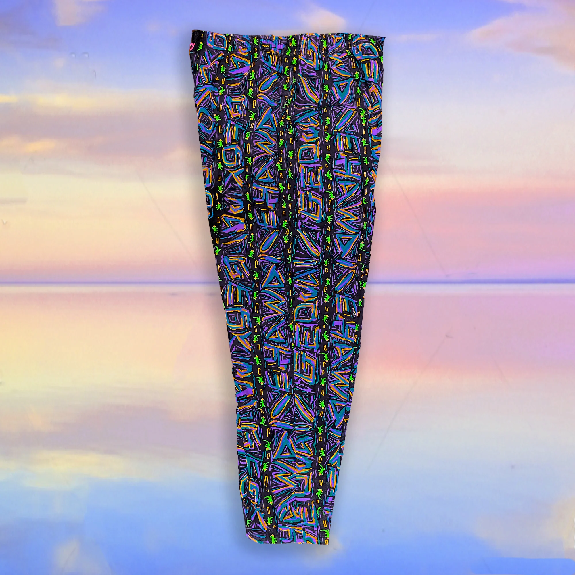 1980s Classic Cotton Multi Stripe Beach Pants - Image 7