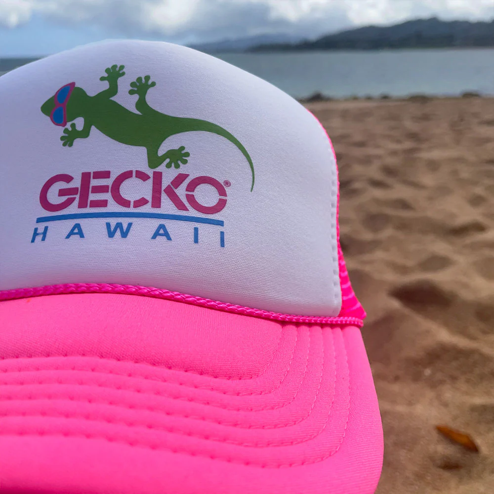 1980's Neon Pink Trucker Hat - Image 6