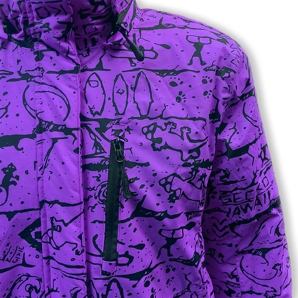 1980's Neon Purple Retro Jacket - Image 5