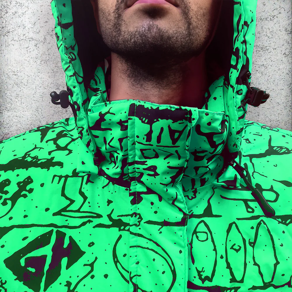 1980's Retro Jacket - Screamin' Neon Green - Image 5