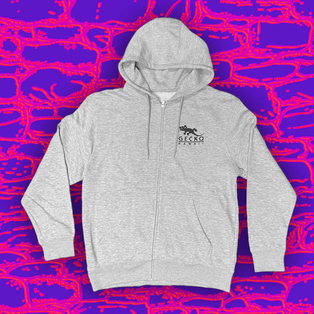 1987 Island Tour Full Zip Hoodie Heather Grey - Image 7