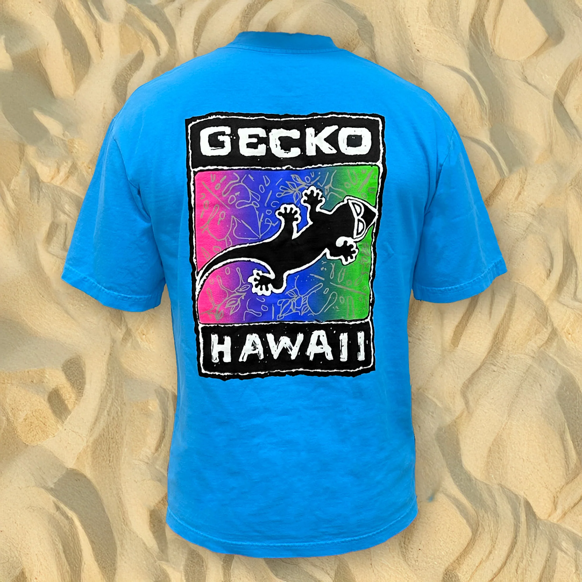 1988 Gecko Blends V2 - Neon Blue Tee