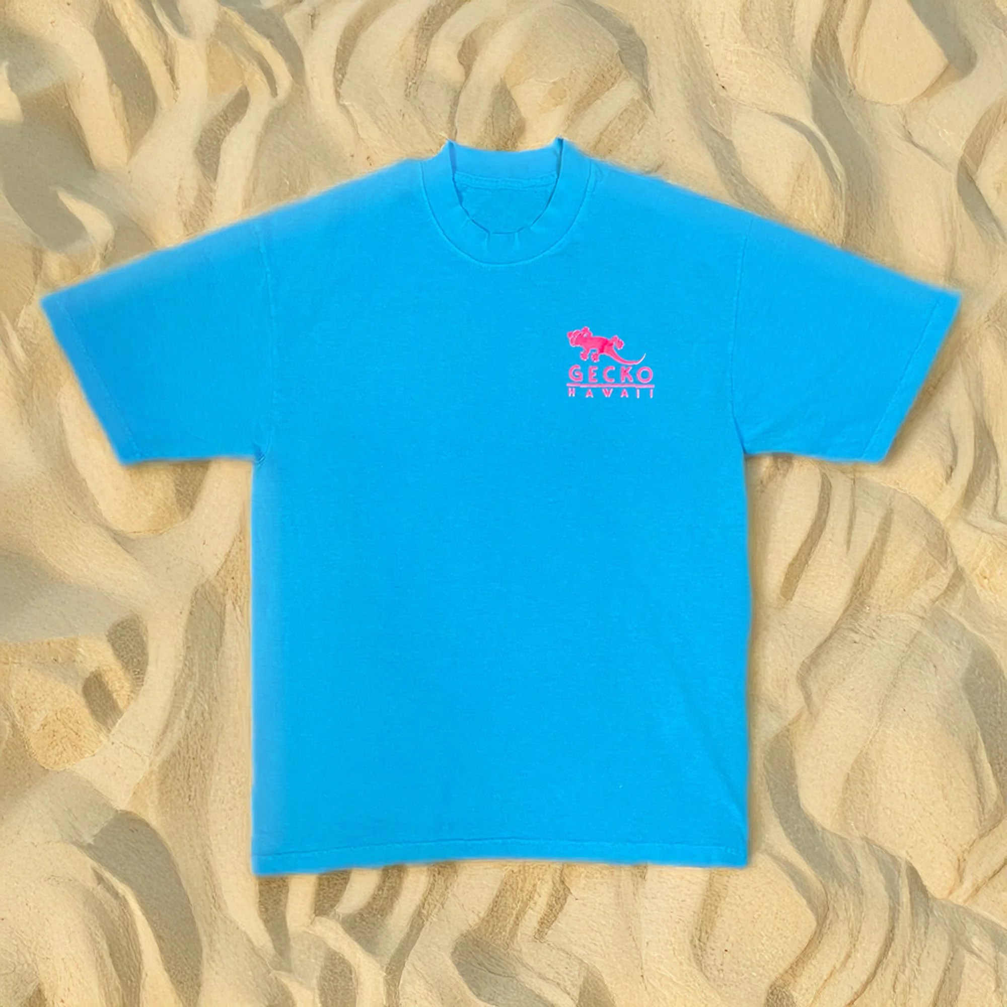 1988 Gecko Blends V2 - Neon Blue Tee - Image 4