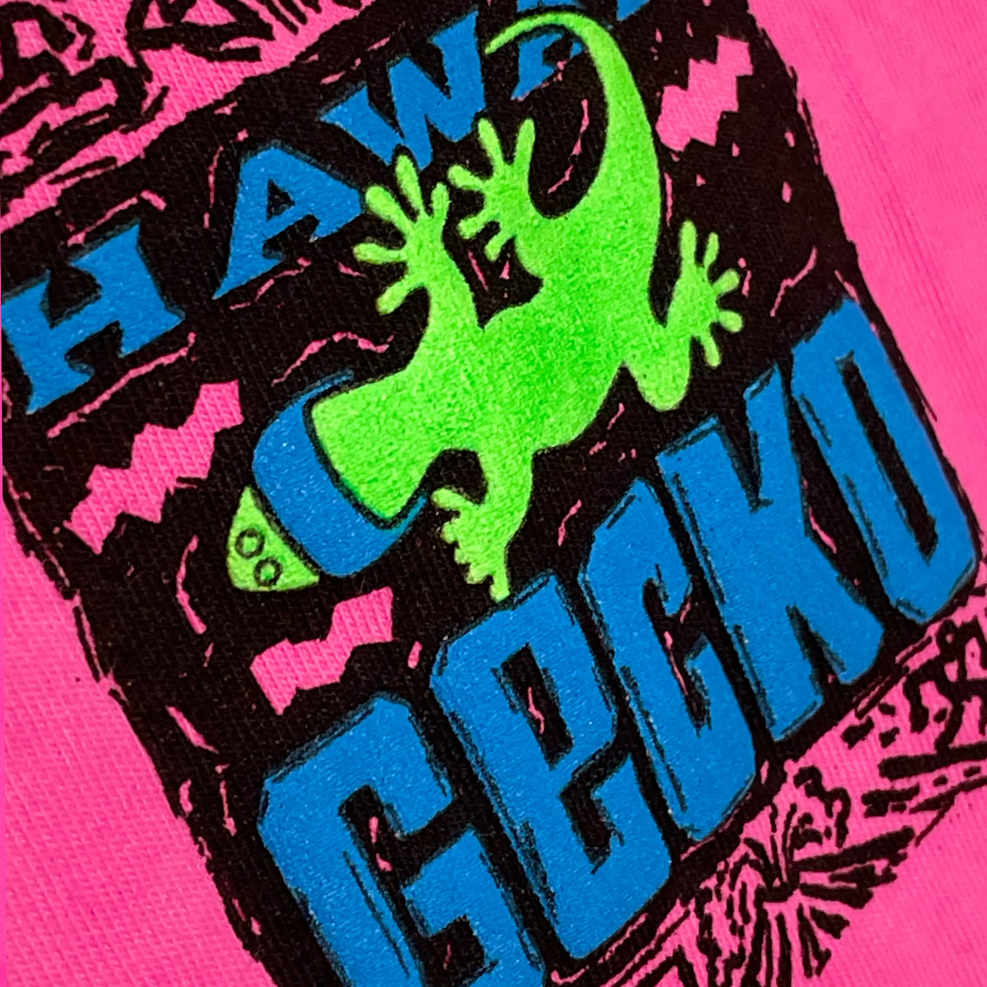 1988 Gecko Bootleg - Hot Pink Neon Tee - Image 4