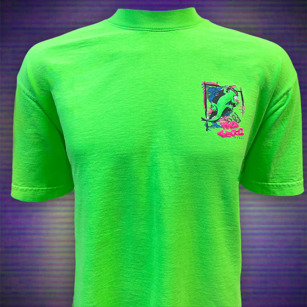 Secret 1988 Gecko Graffiti Neon Green (Single Stitch) - Image 2
