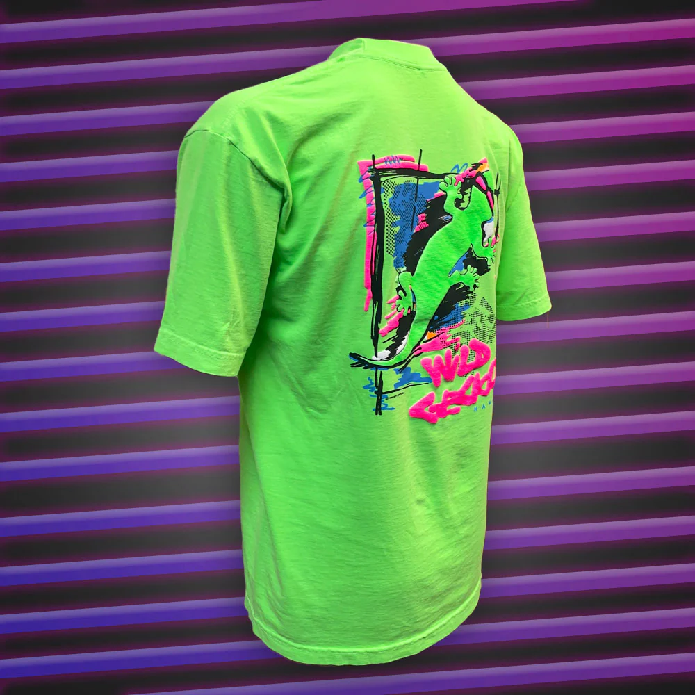 Secret 1988 Gecko Graffiti Neon Green (Single Stitch) - Image 5