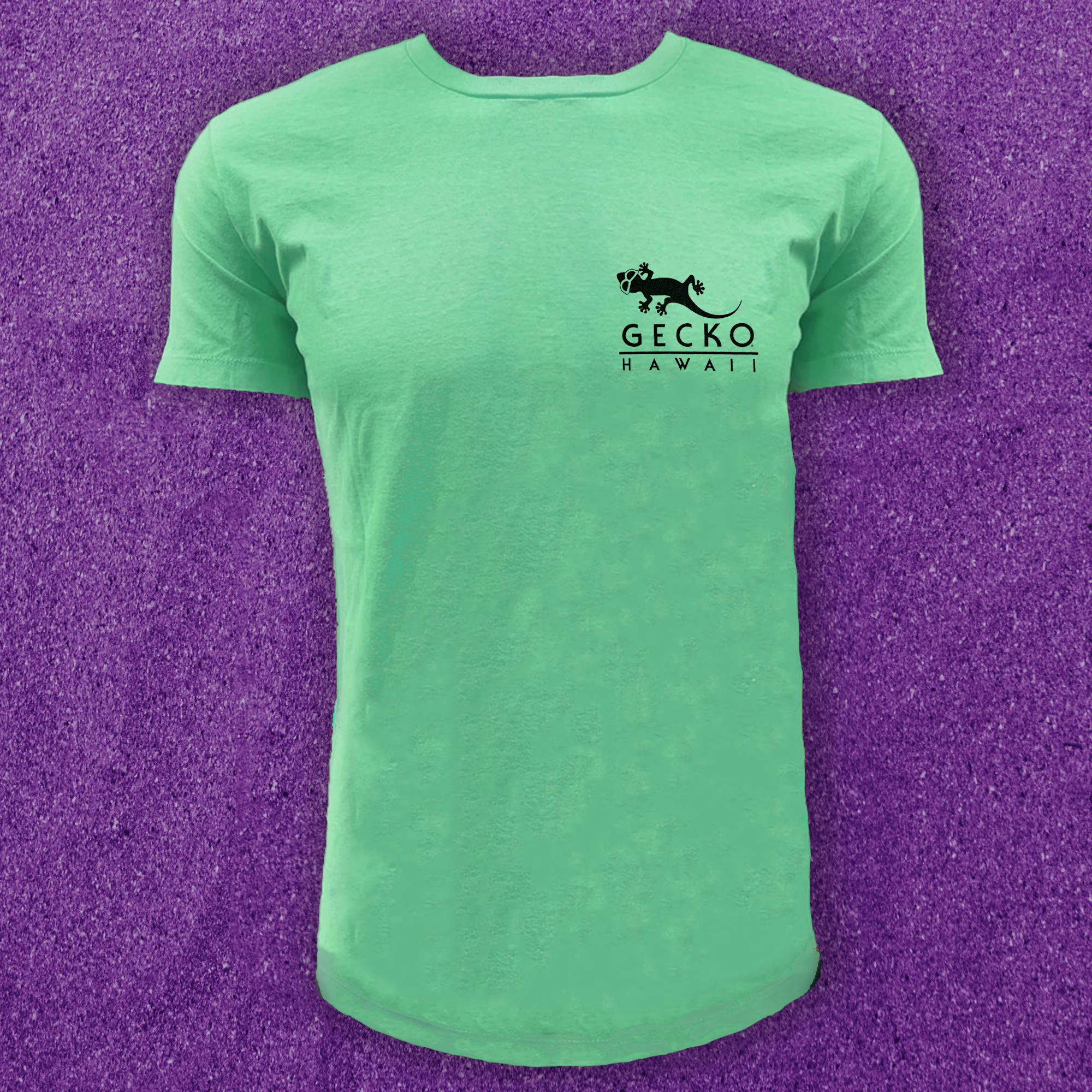 1988 Gecko Surf Wax -  Green to Yellow HyperFlash Tee - Image 2