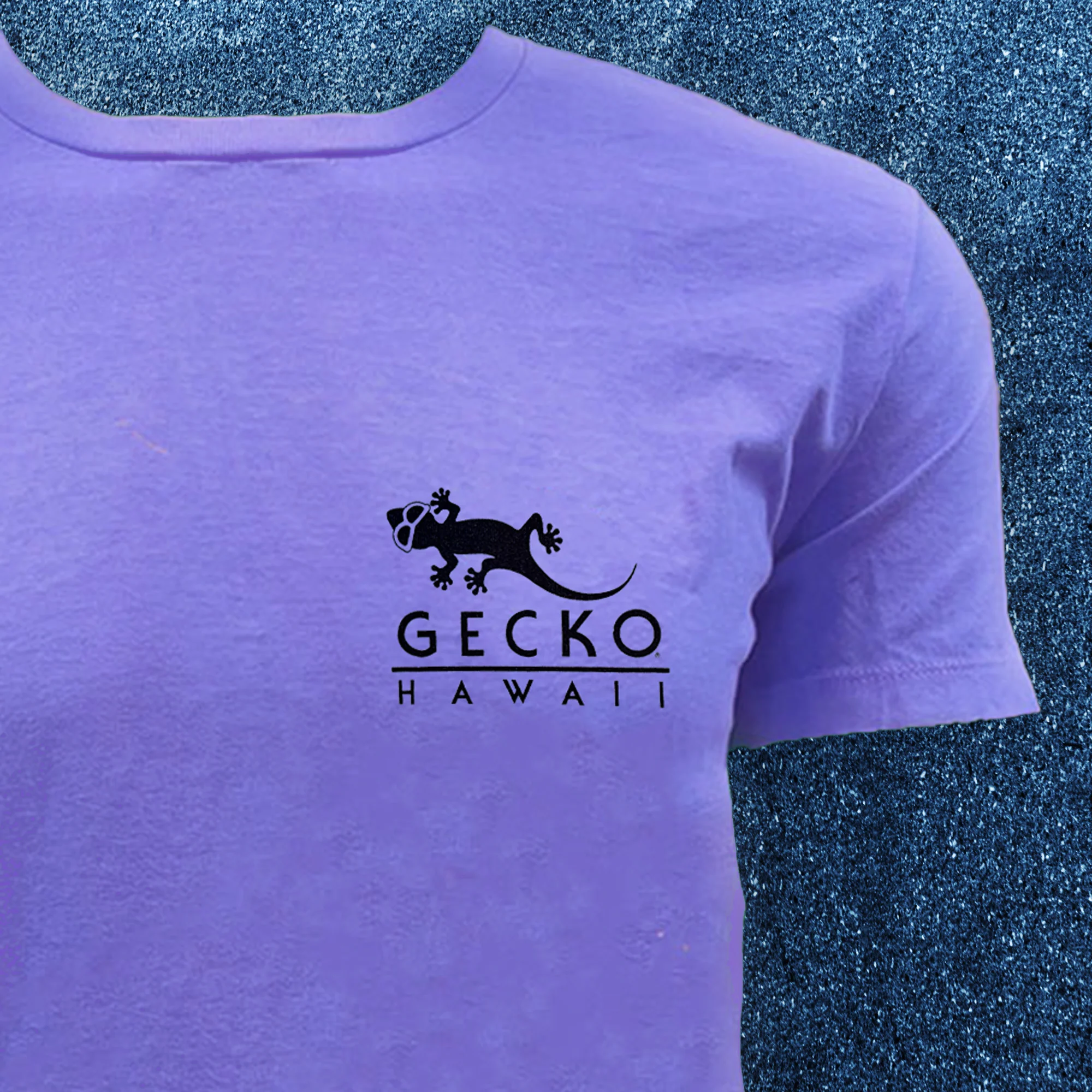 1988 Gecko Surf Wax - Purple to Pink HyperFlash Tee - Image 5
