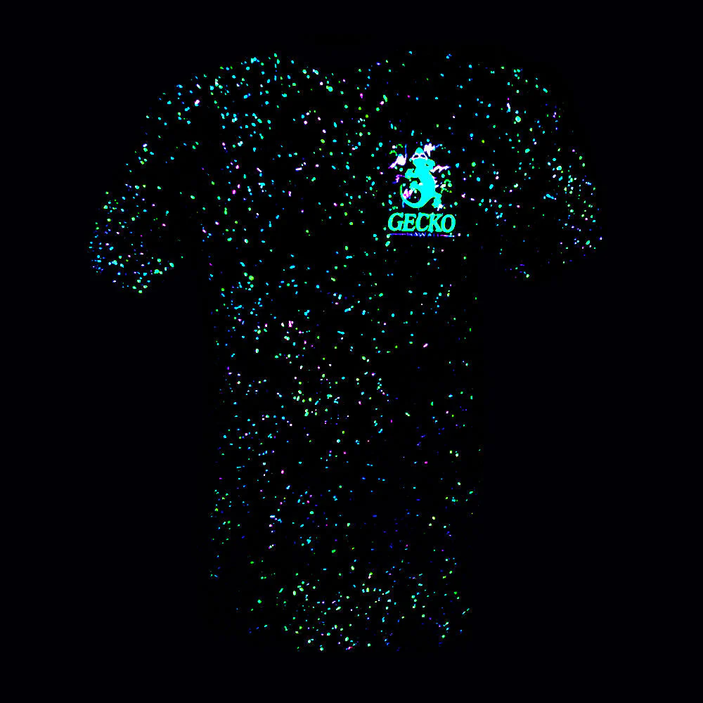 1988 Space Gecko Glow In The Dark SPLATTER TEE - Limited Edition - Image 5