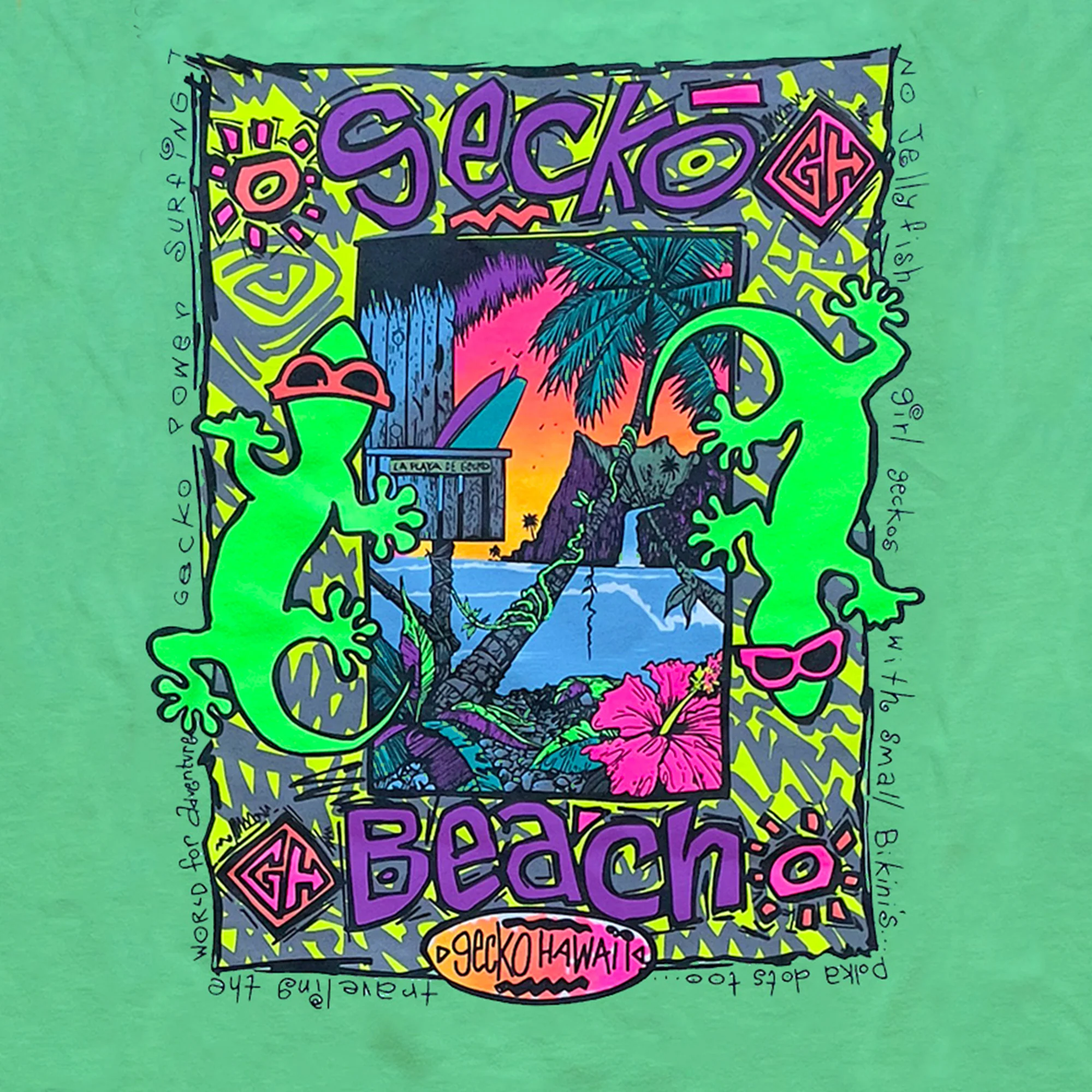 1989 Gecko Beach: HYPERflash Green to Neon Yellow V1 - Image 3