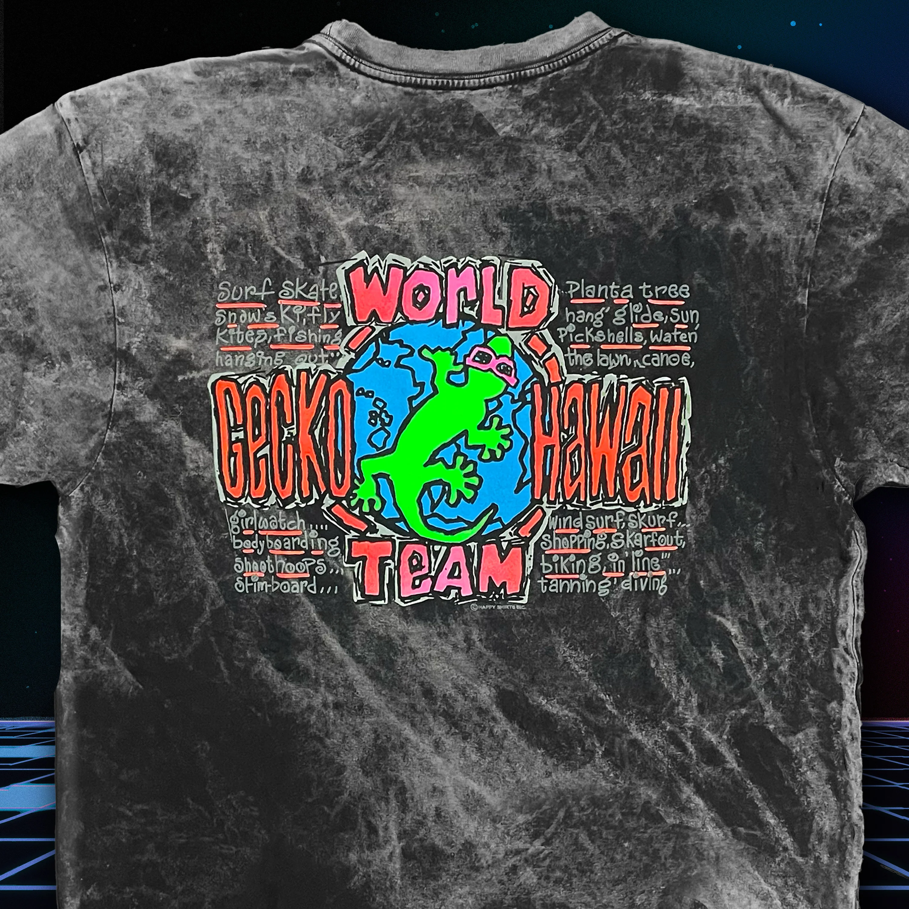 1989 Gecko World - Black Volcanic Acid Wash - Image 6