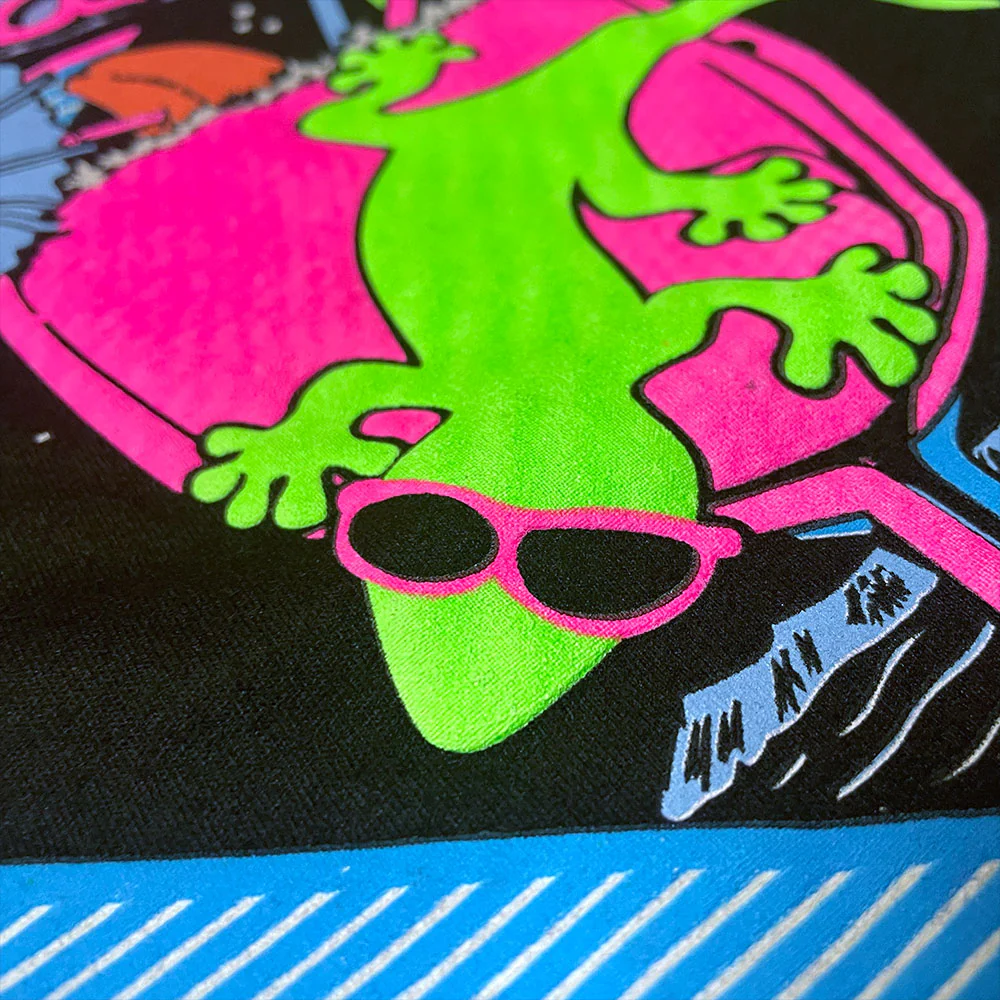 1989 Glow-In-The-Dark Splatter Hoodie - Gecko Cocktail Club - Image 4