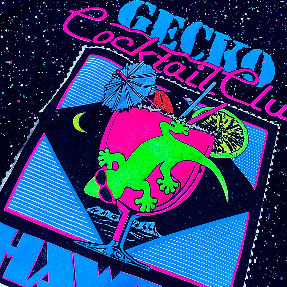 1989 Glow-In-The-Dark Splatter Hoodie - Gecko Cocktail Club - Image 6