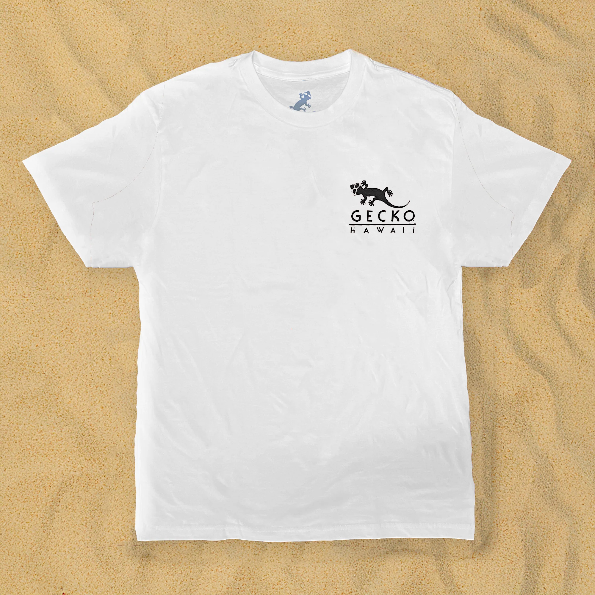 1989 Iconic Surf Tee - Gecko Beach Re-Issue White V2 - Image 3