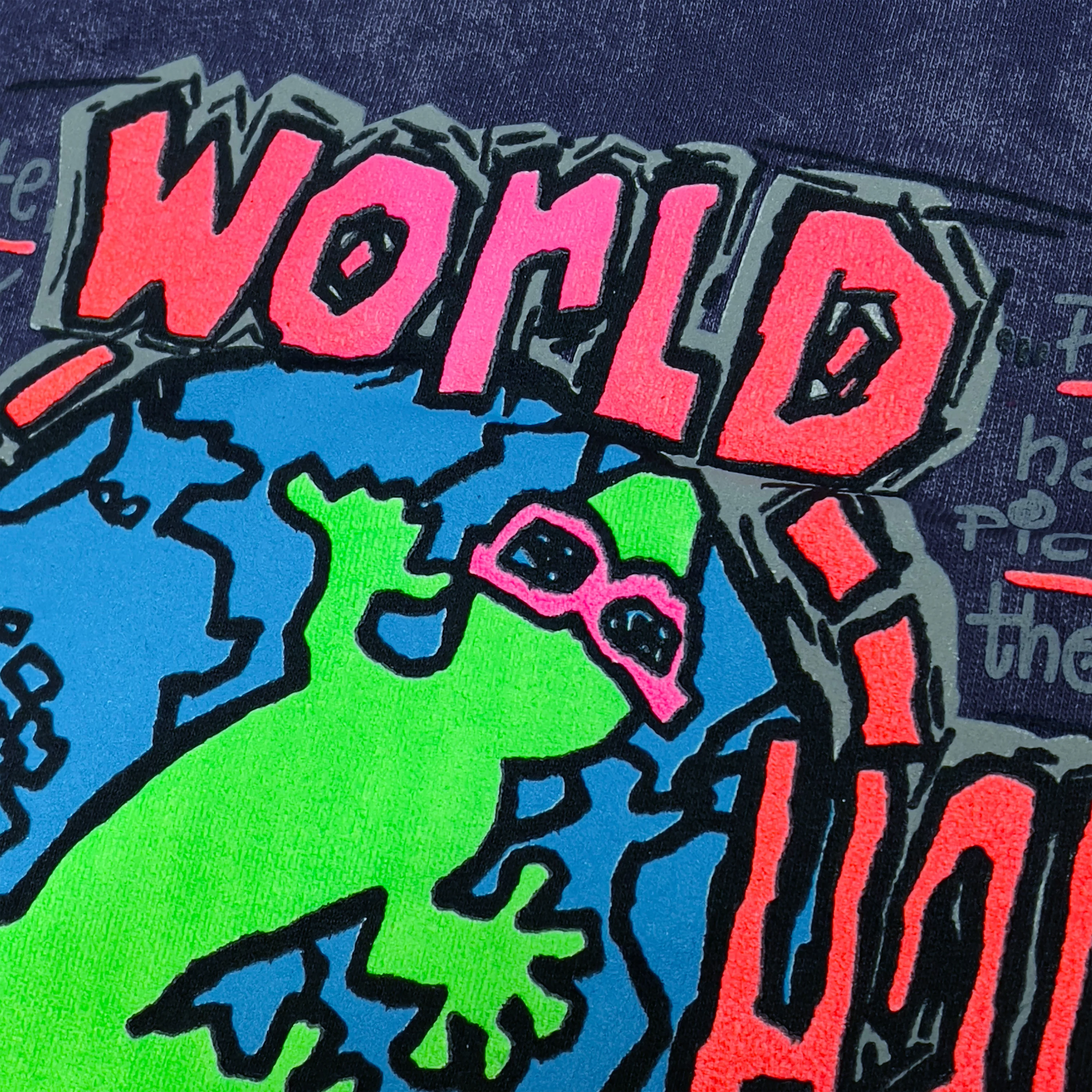 1989 Purple Acid Wash Gecko World Hoodie - Image 6