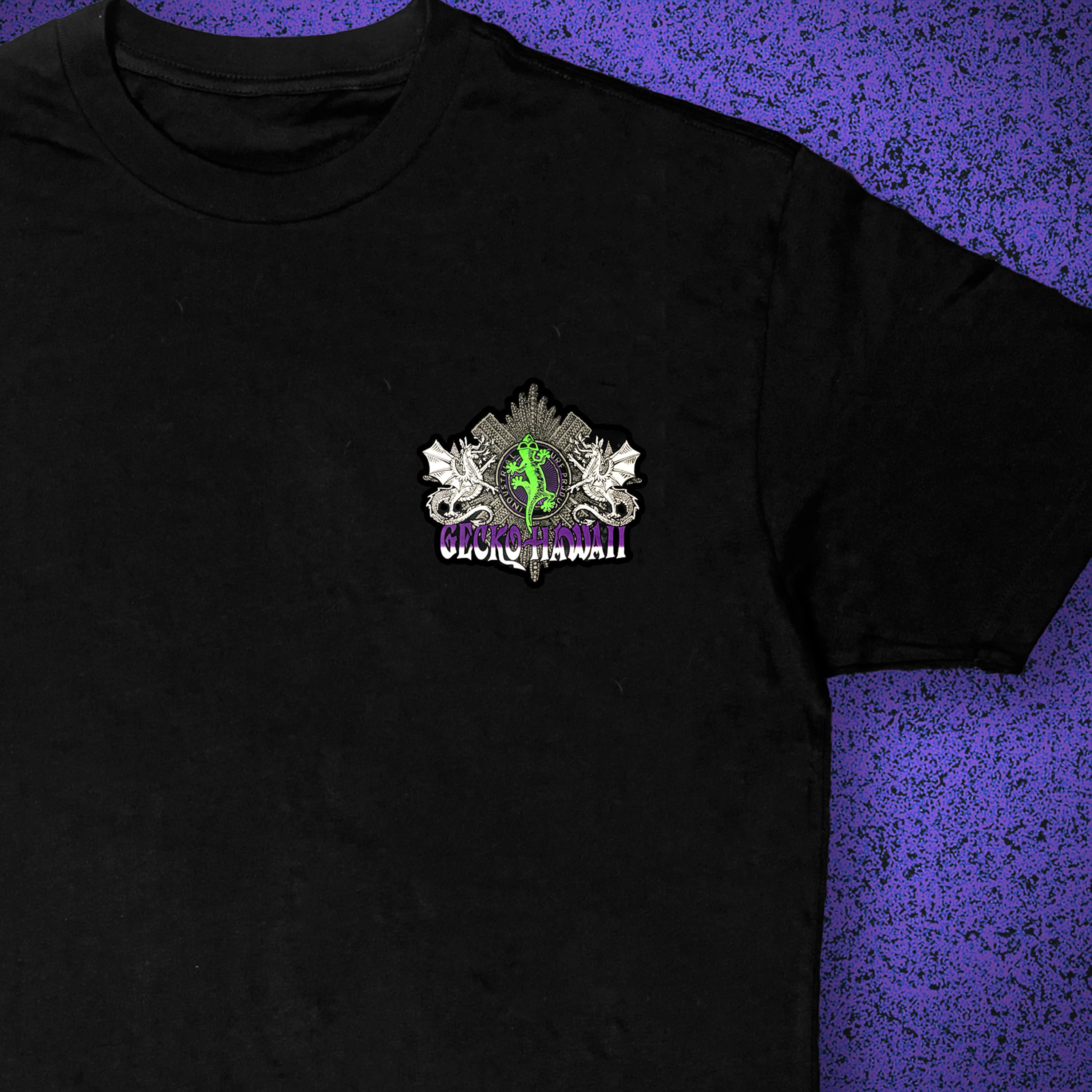 1996 Gecko Double Dragon Black Tee - Image 5