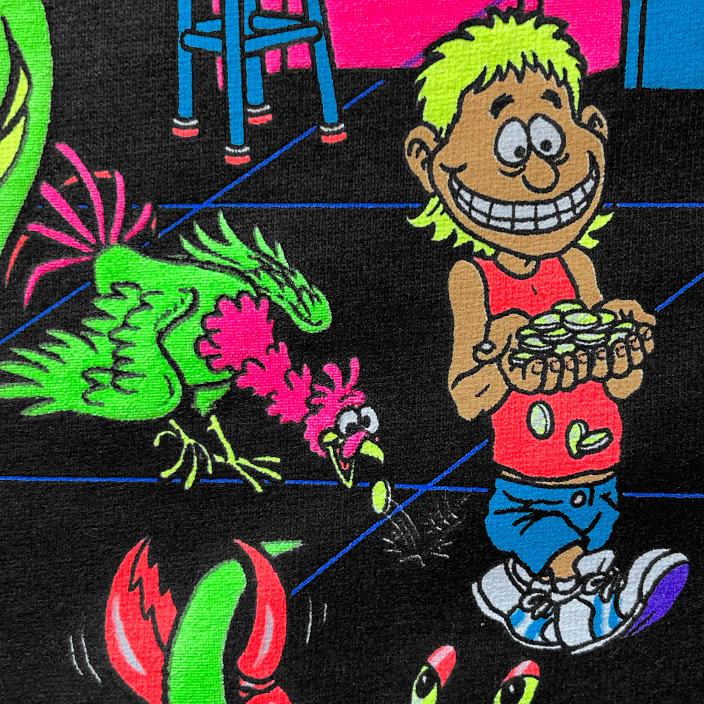 KIDS - Aloha Arcade Black Tee - Image 5