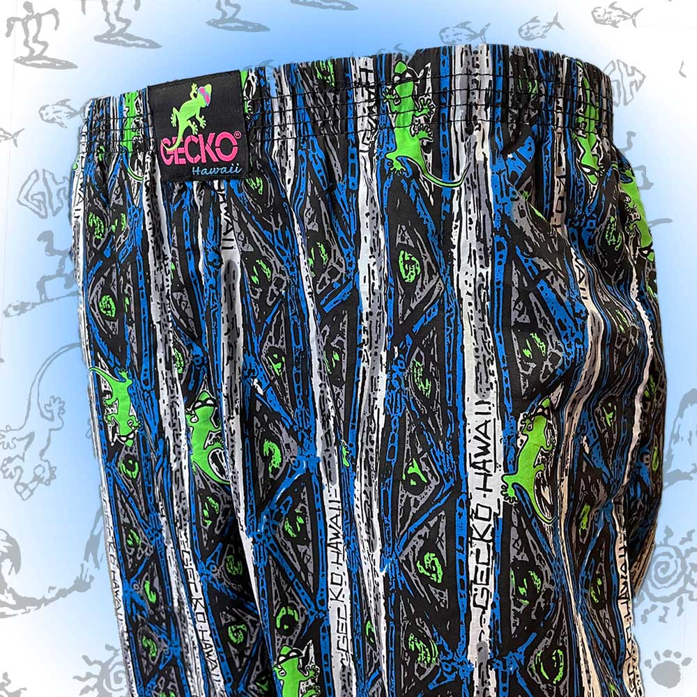 Blue Stripe Gecko Beach Pants - Image 4