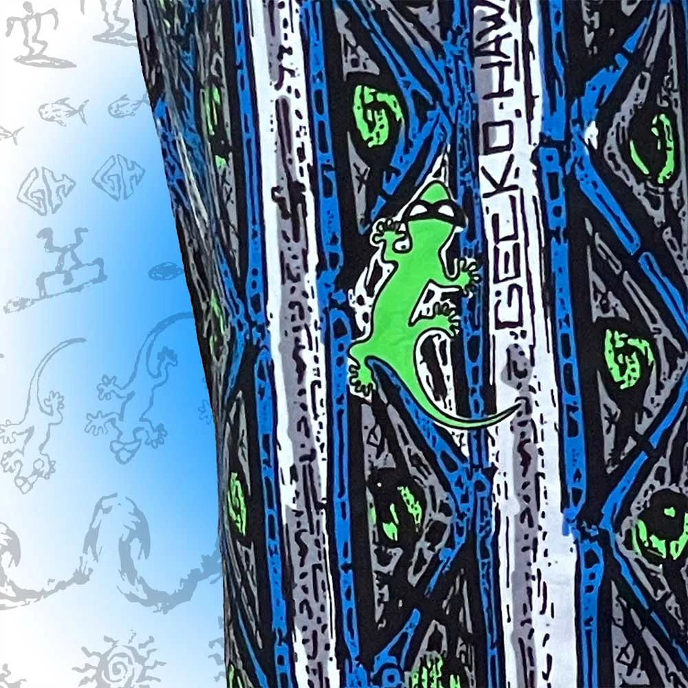Blue Stripe Gecko Beach Pants - Image 5