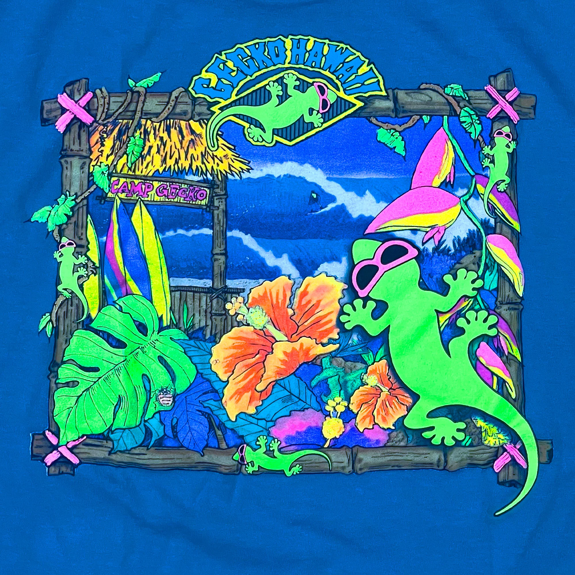 Camp Gecko '89 - Retro Royal Blue - Image 3