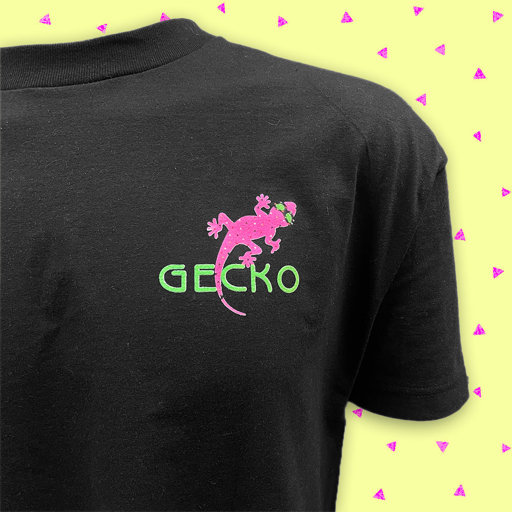 Deco Gecko - Black Tee - Image 2