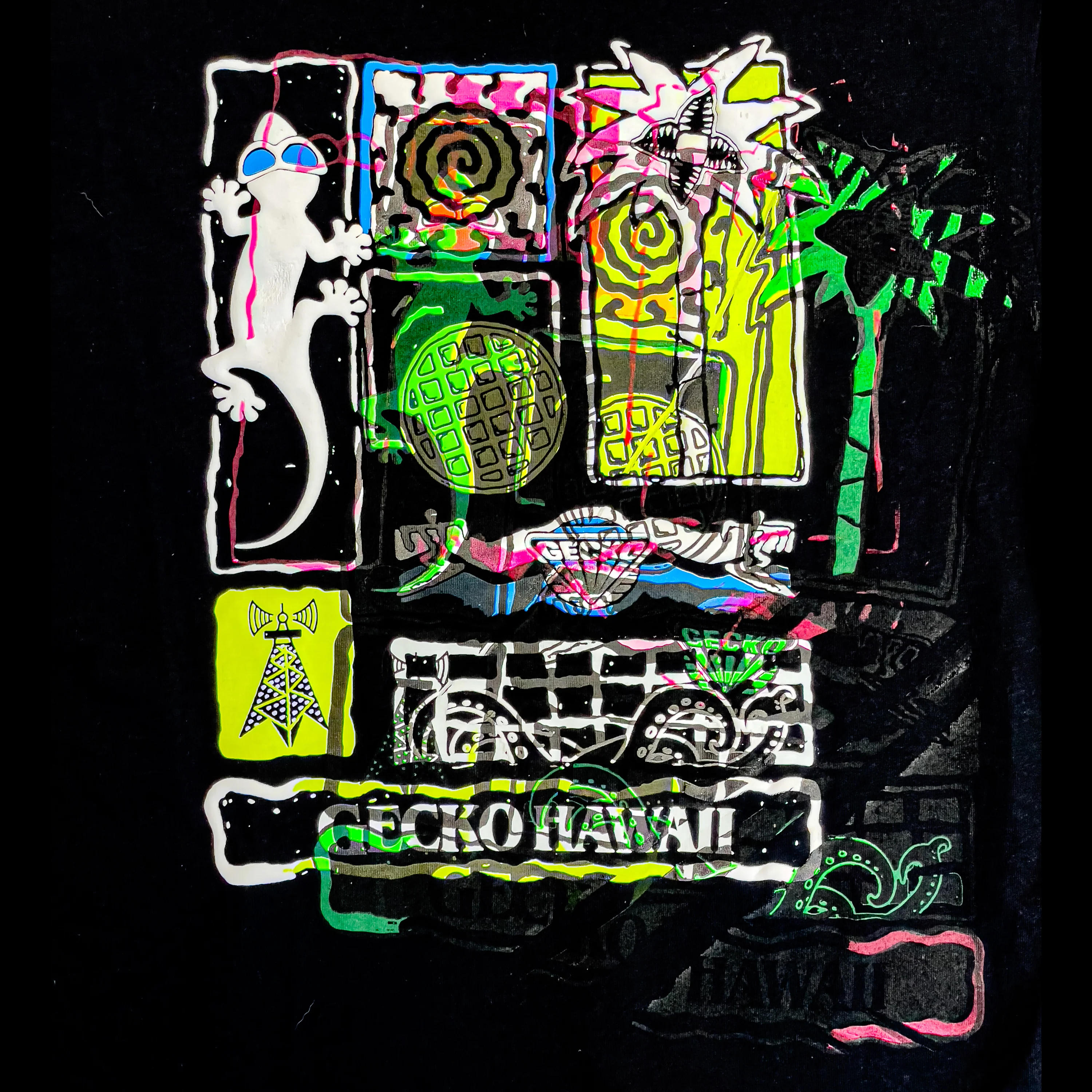 Gecko Art Project Tee #1 - Venice Is Breached - One of a Kind - Image 4