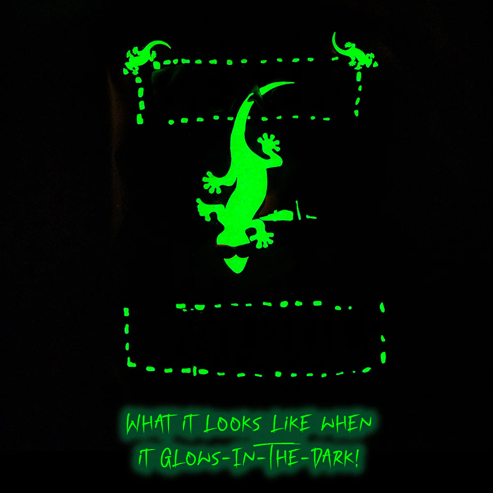 Gecko Beach Patrol - White Cotton Tee - Image 3