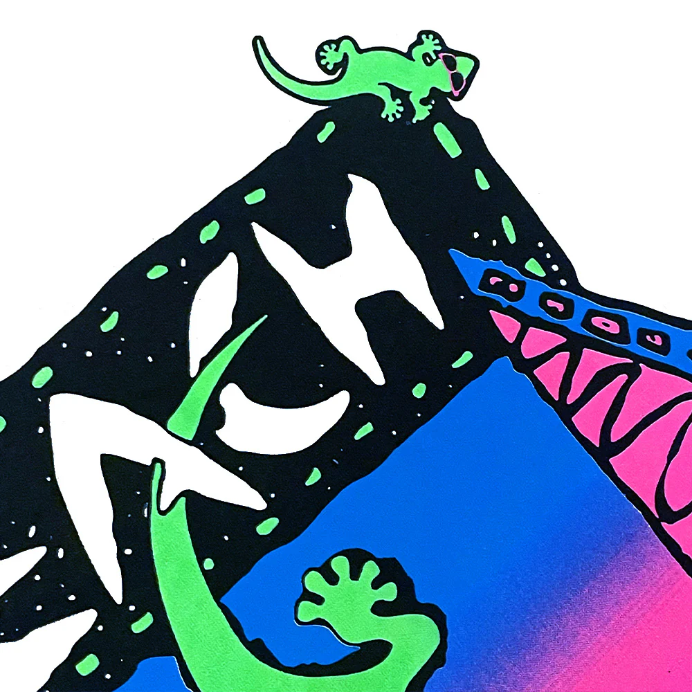 Gecko Beach Patrol - White Cotton Tee - Image 7
