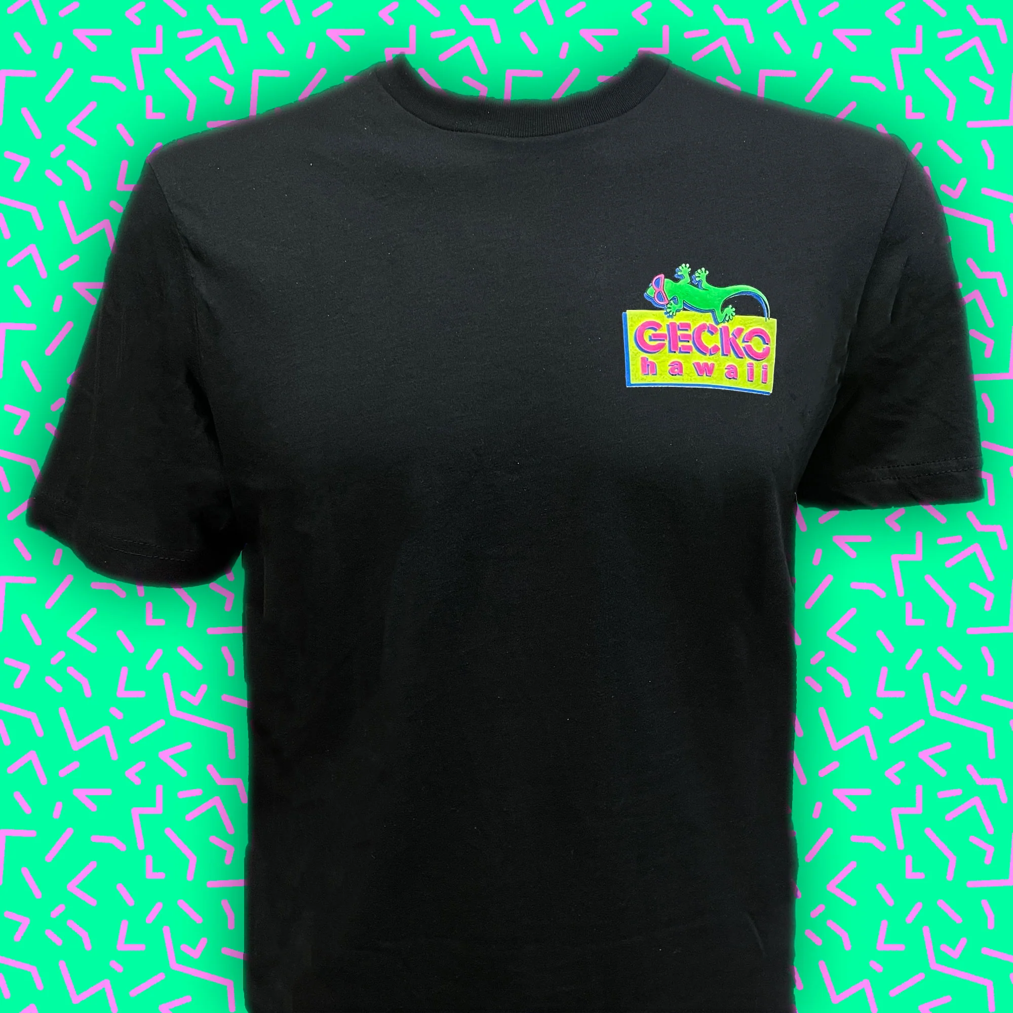 Bootleg Beach Postcard '89 - Black Tee - Image 2