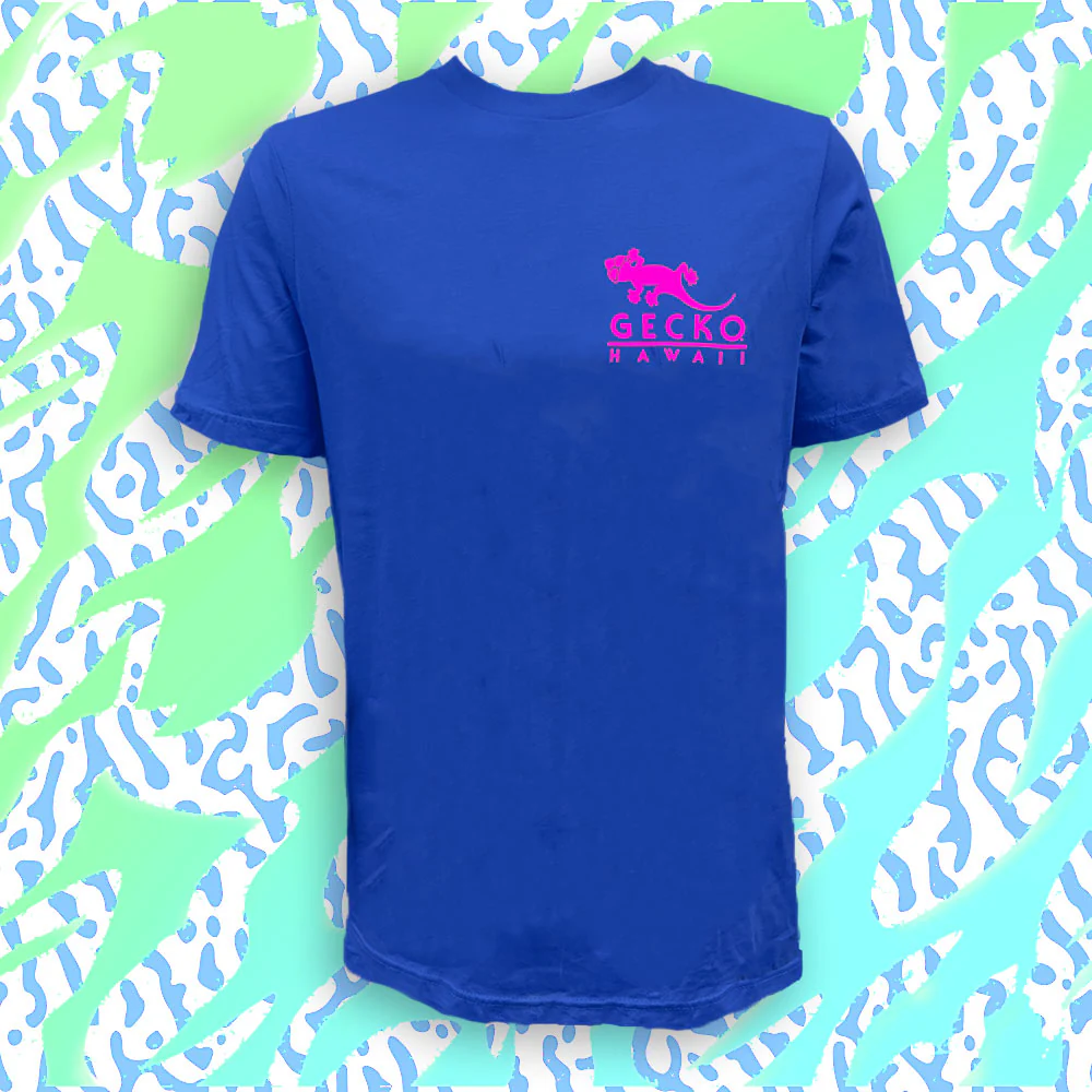 Gecko City Surf Shop 1989 - 80's Royal Blue - Image 2