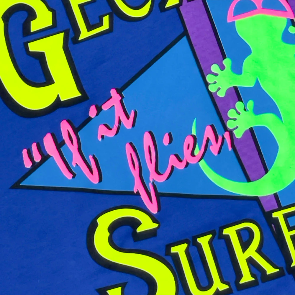 Gecko City Surf Shop 1989 - 80's Royal Blue - Image 4