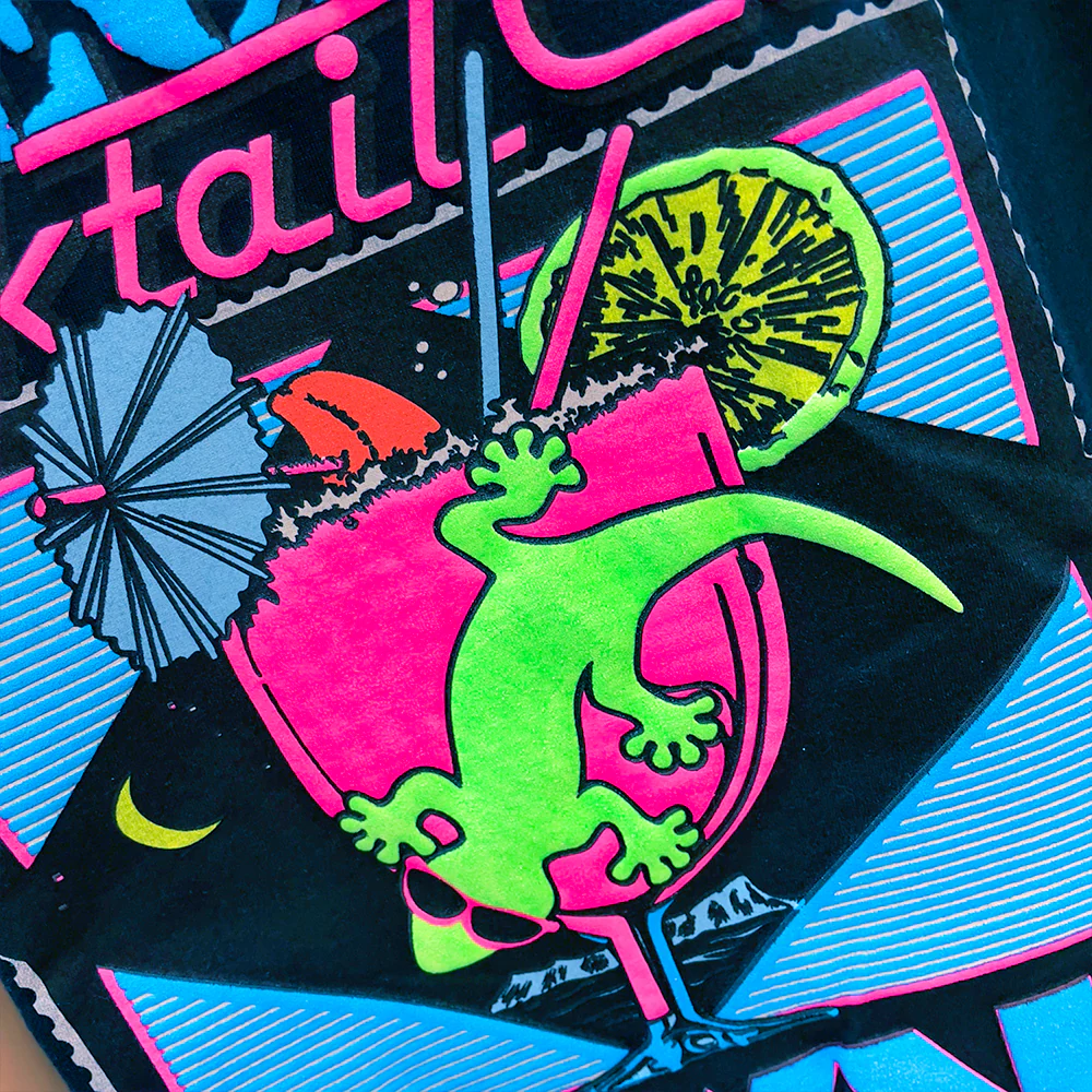 Gecko Cocktail Club Black Tee - Image 3