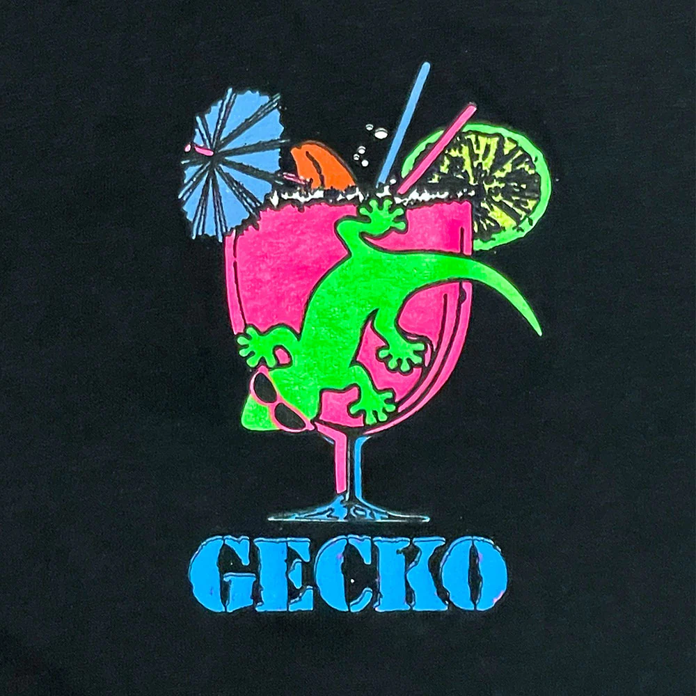 Gecko Cocktail Club Black Tee - Image 5