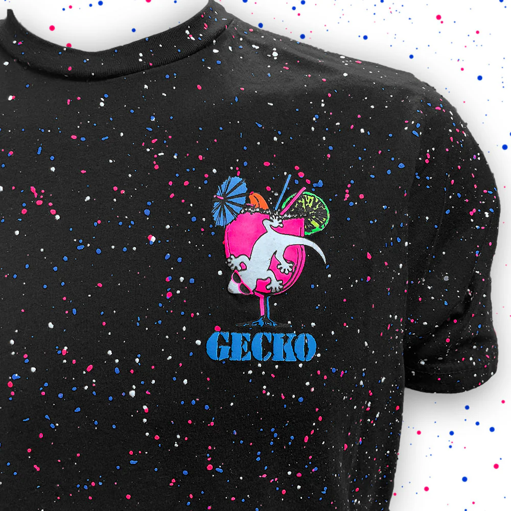 Gecko Cocktail Club - Secret Glow In The Dark Red/White/Blue Splatter - Image 3