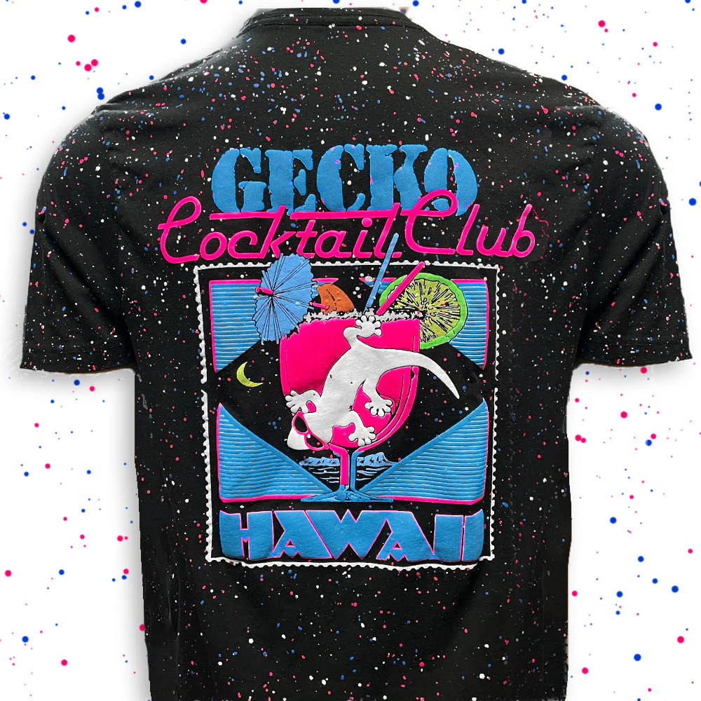 Gecko Cocktail Club - Secret Glow In The Dark Red/White/Blue Splatter - Image 6