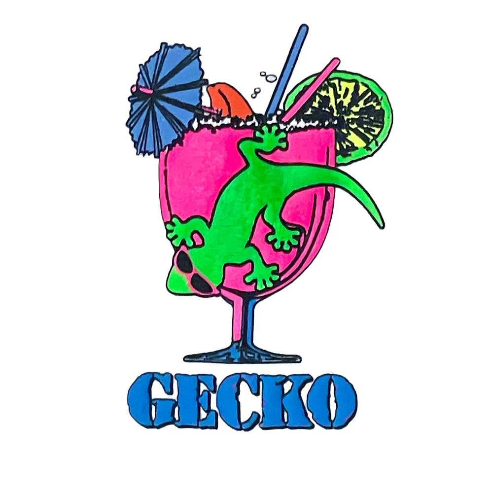Gecko Cocktail Club White Tee - Image 6
