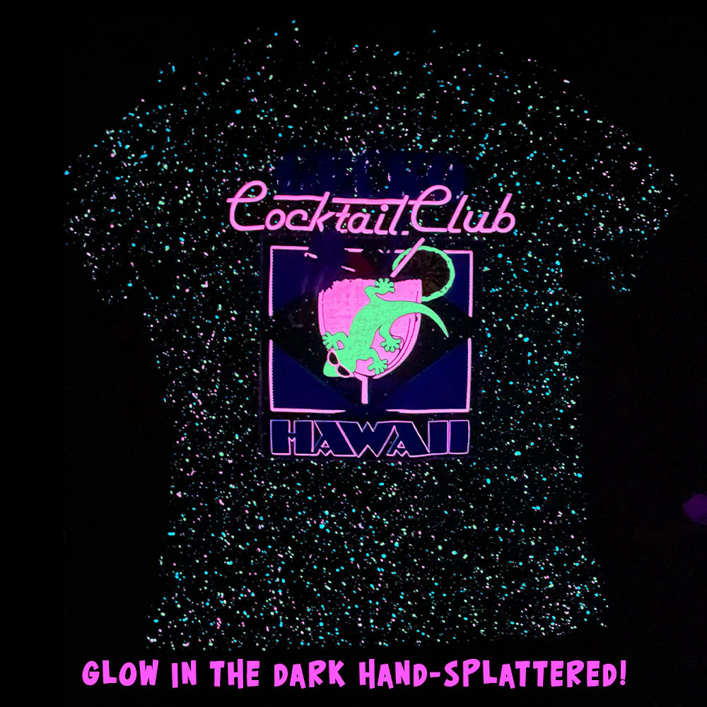 Women's 1988 Glow-In-The-Dark Splatter - Gecko Cocktail Club - Image 4