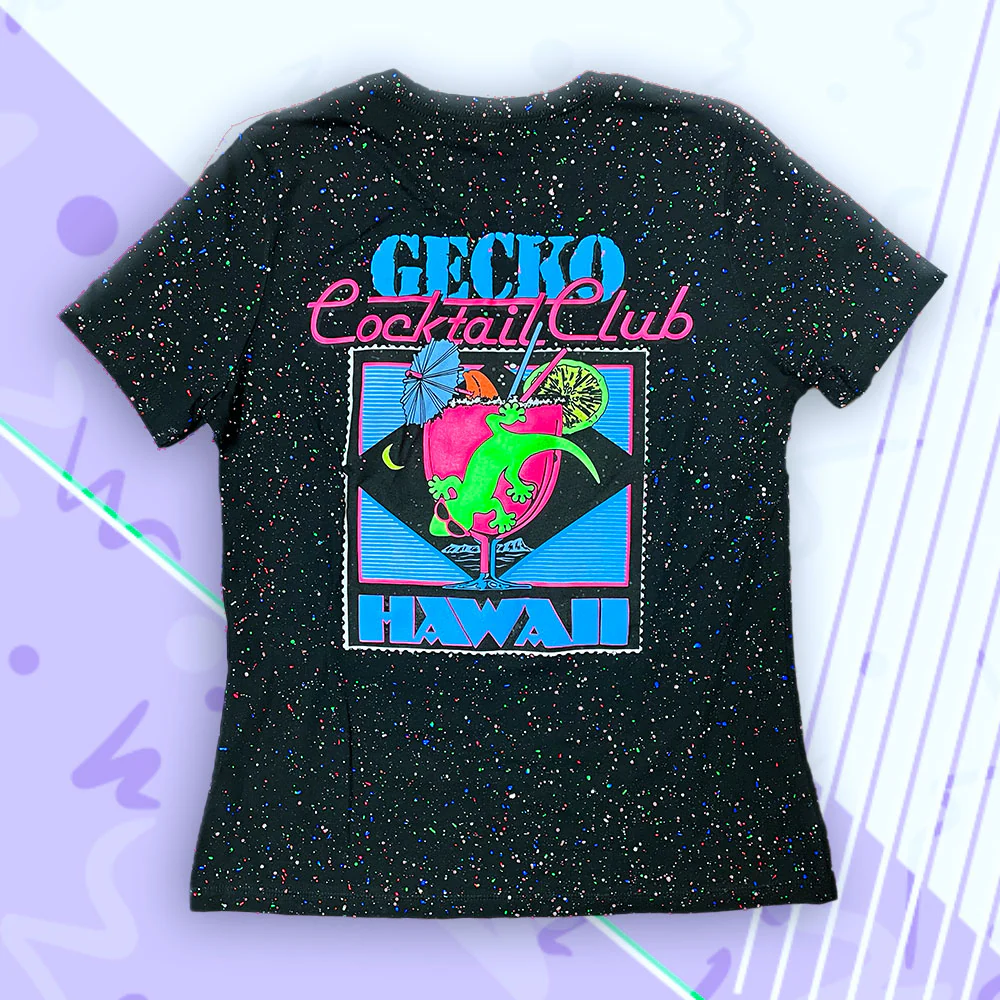 Women's 1988 Glow-In-The-Dark Splatter - Gecko Cocktail Club - Image 7