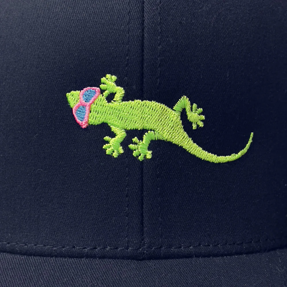 Gecko Flexfit Snapback Trucker Hat Navy - Image 2