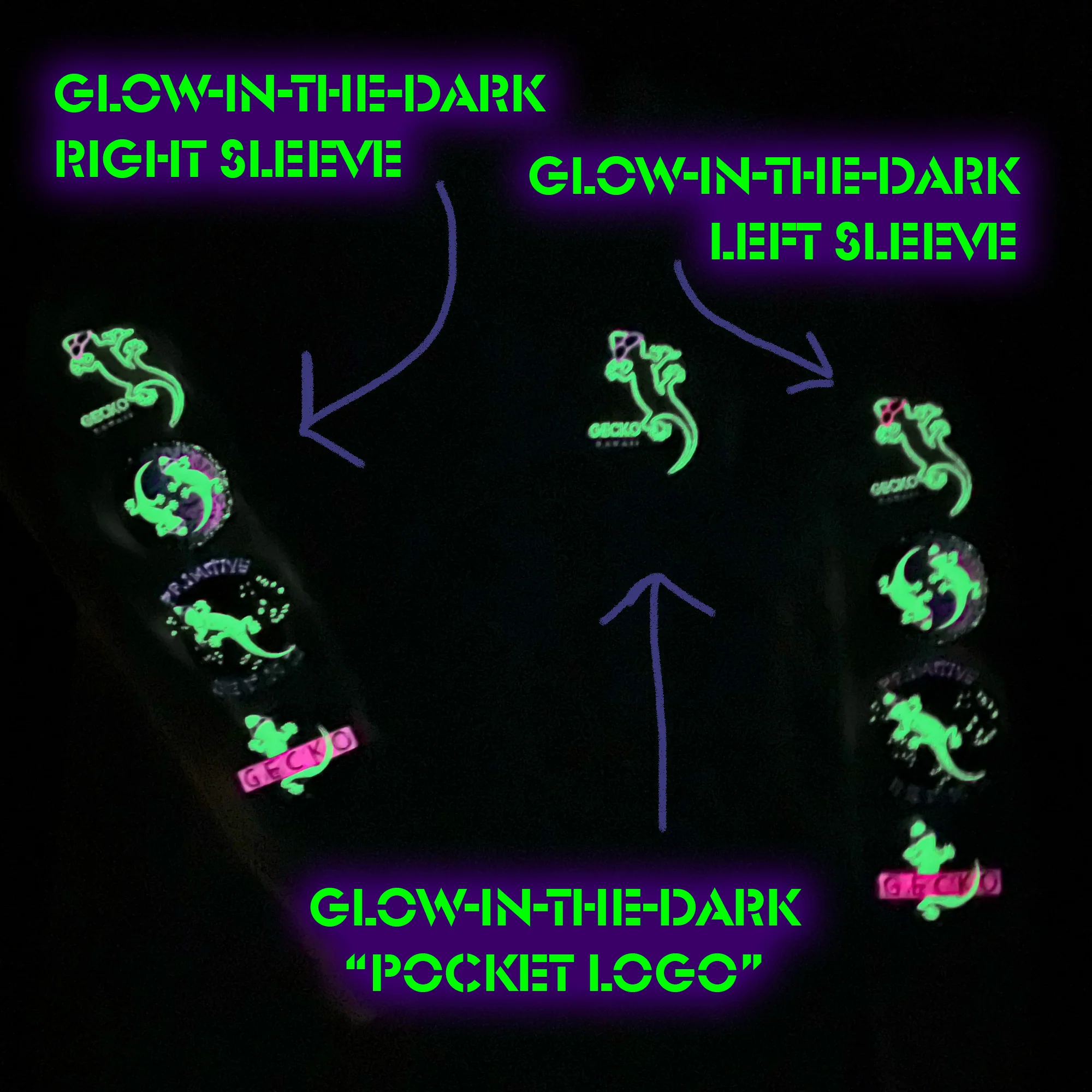 Gecko Four LOGO Long Sleeve Tee - Image 3
