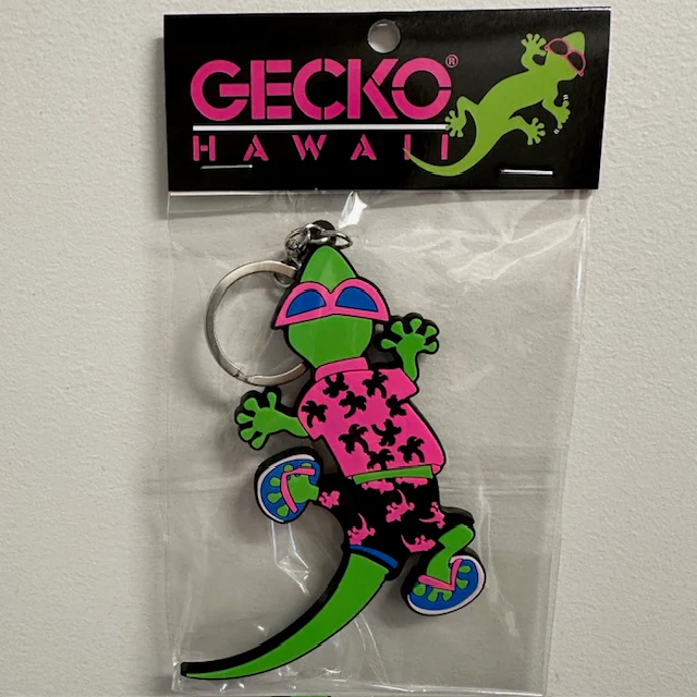Gecko Hawaii Paradise Keychain - Image 2