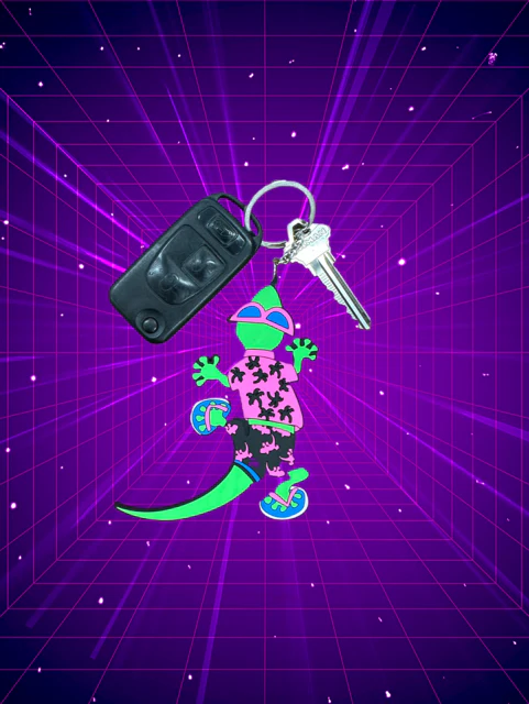 Gecko Hawaii Paradise Keychain - Image 3