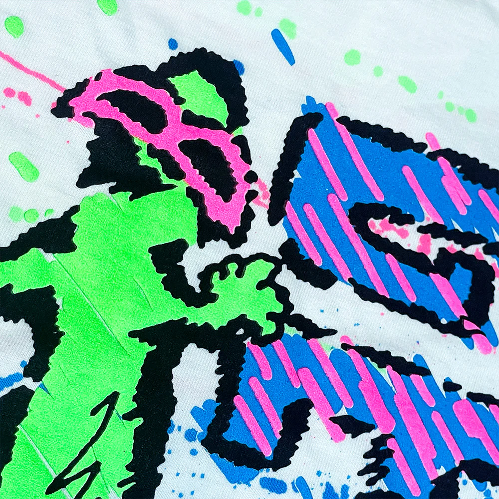 Gecko Mania - Experimental 1988 Hand Painted Splatter - Image 6
