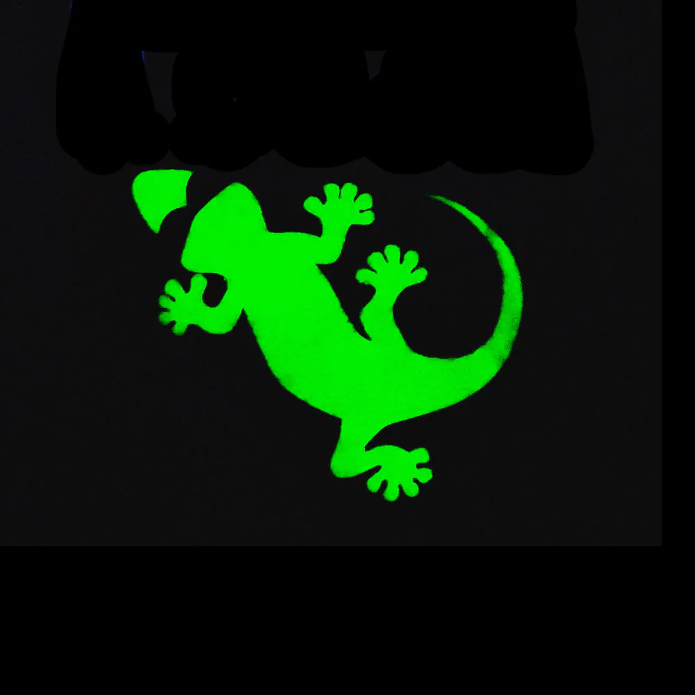 Gecko Marble 1980's Neon Green HoodTEE V2 - Image 4