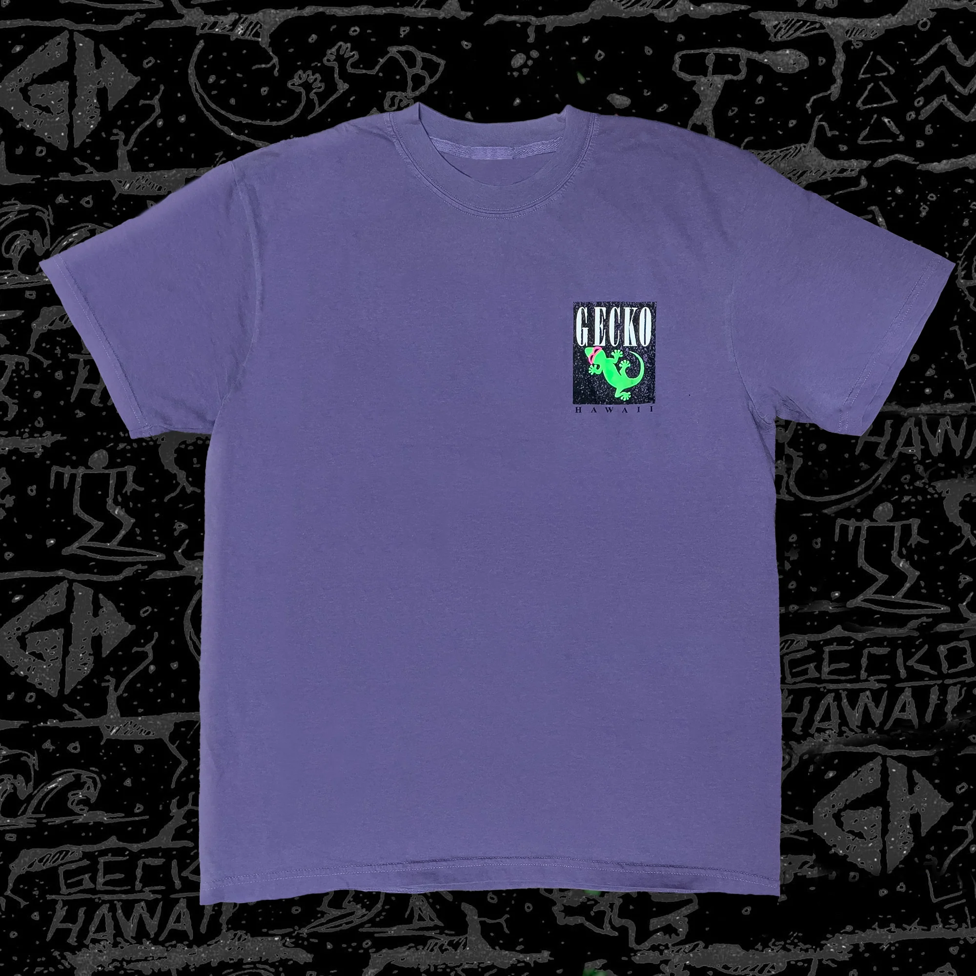 Gecko Marble - Boardwalk Berry - Pigment Dyed Tee - Image 2