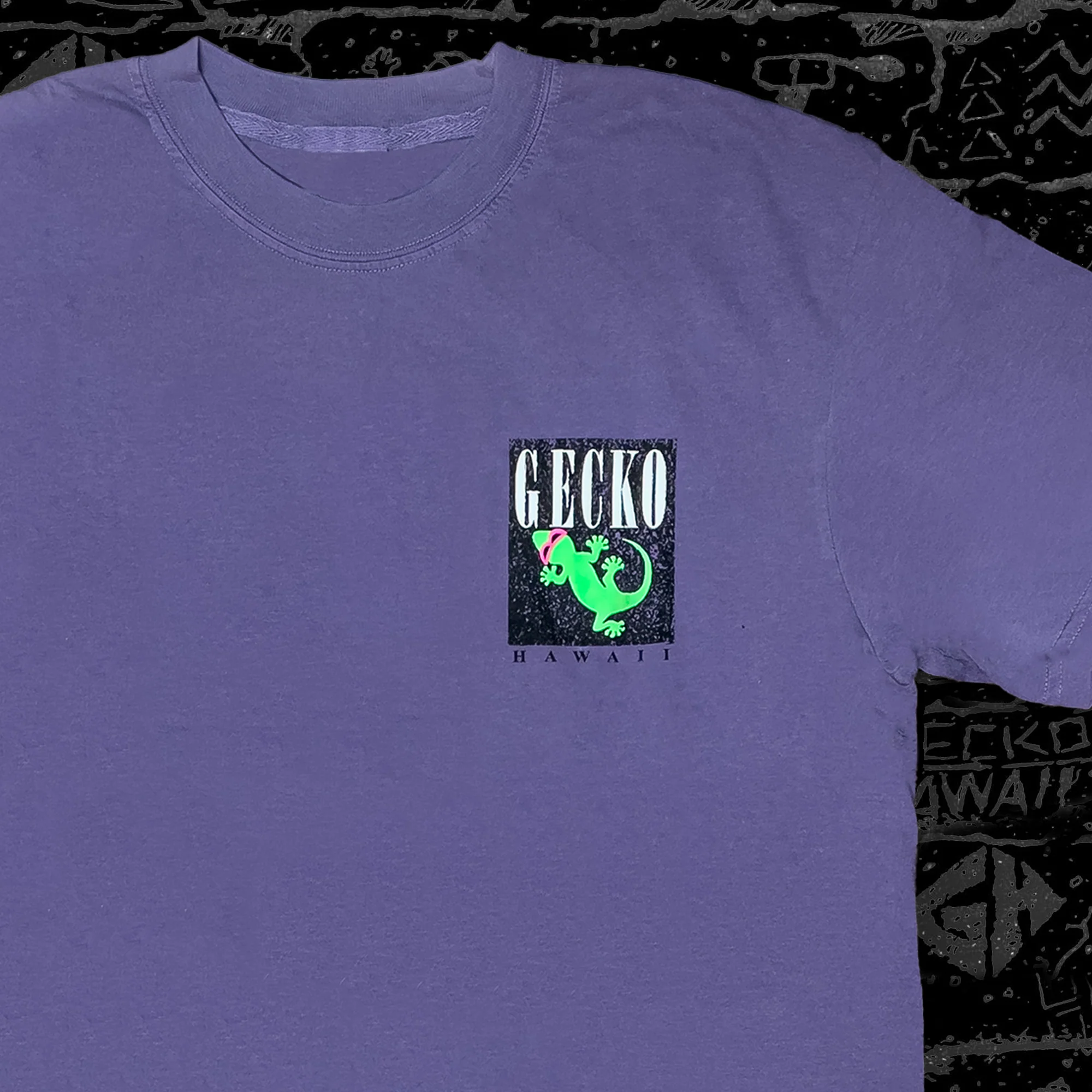 Gecko Marble - Boardwalk Berry - Pigment Dyed Tee - Image 5