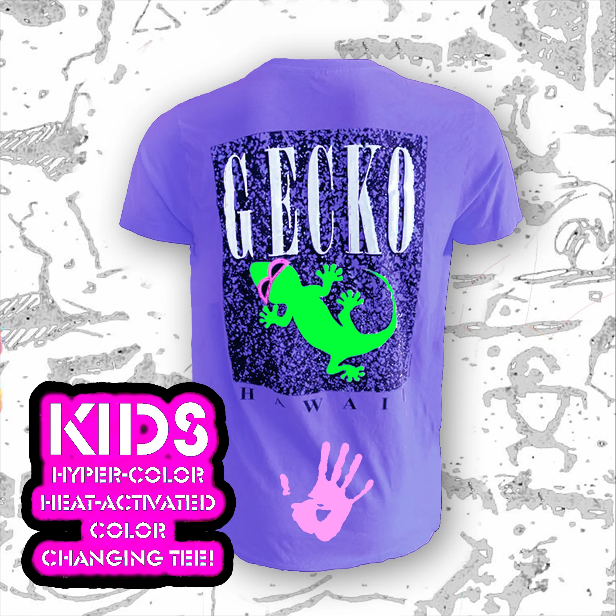 KIDS Gecko Marble HYPERFLASH: Purple to Pink (Kids Size)