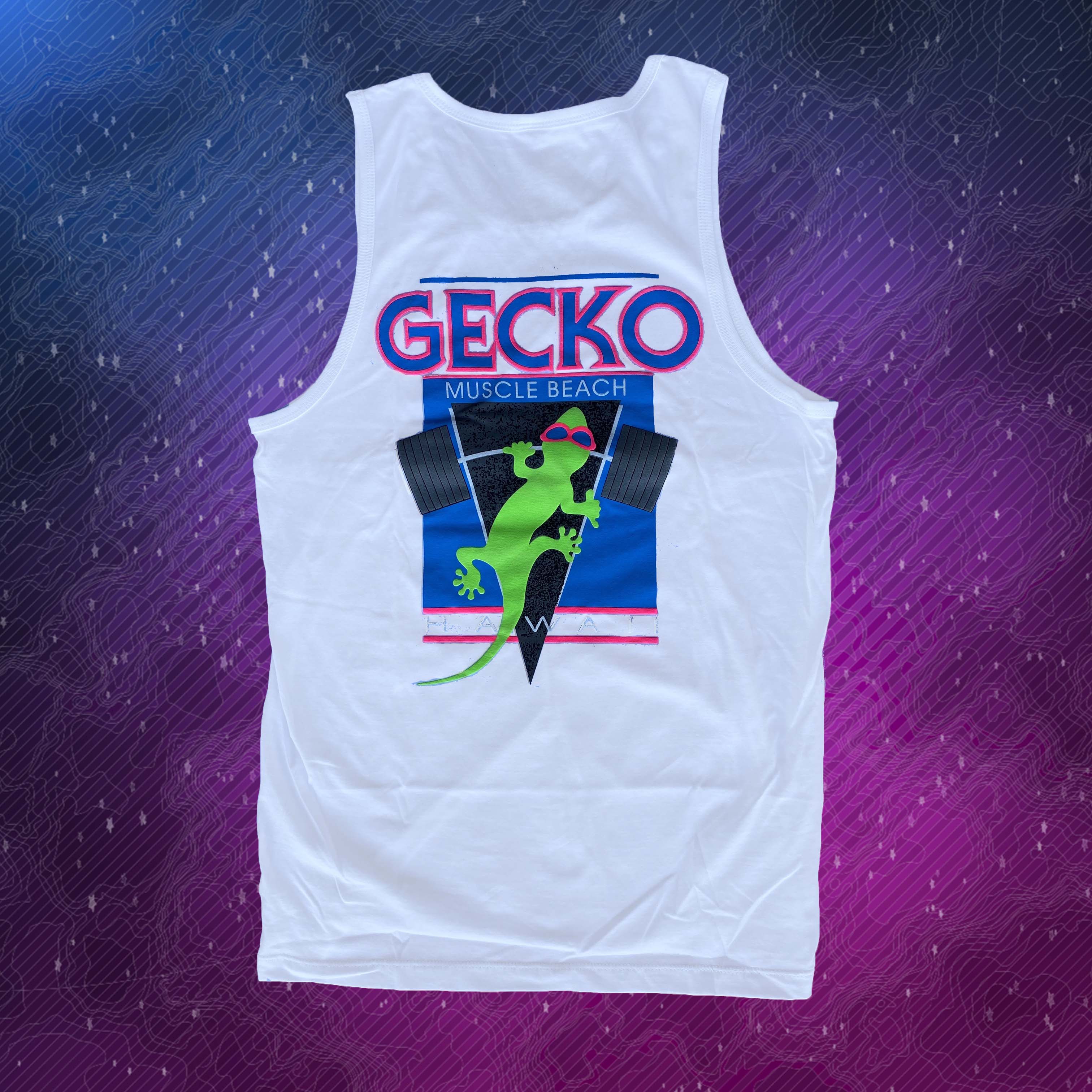 1980's Retro Tank Top - Gecko Muscle Beach