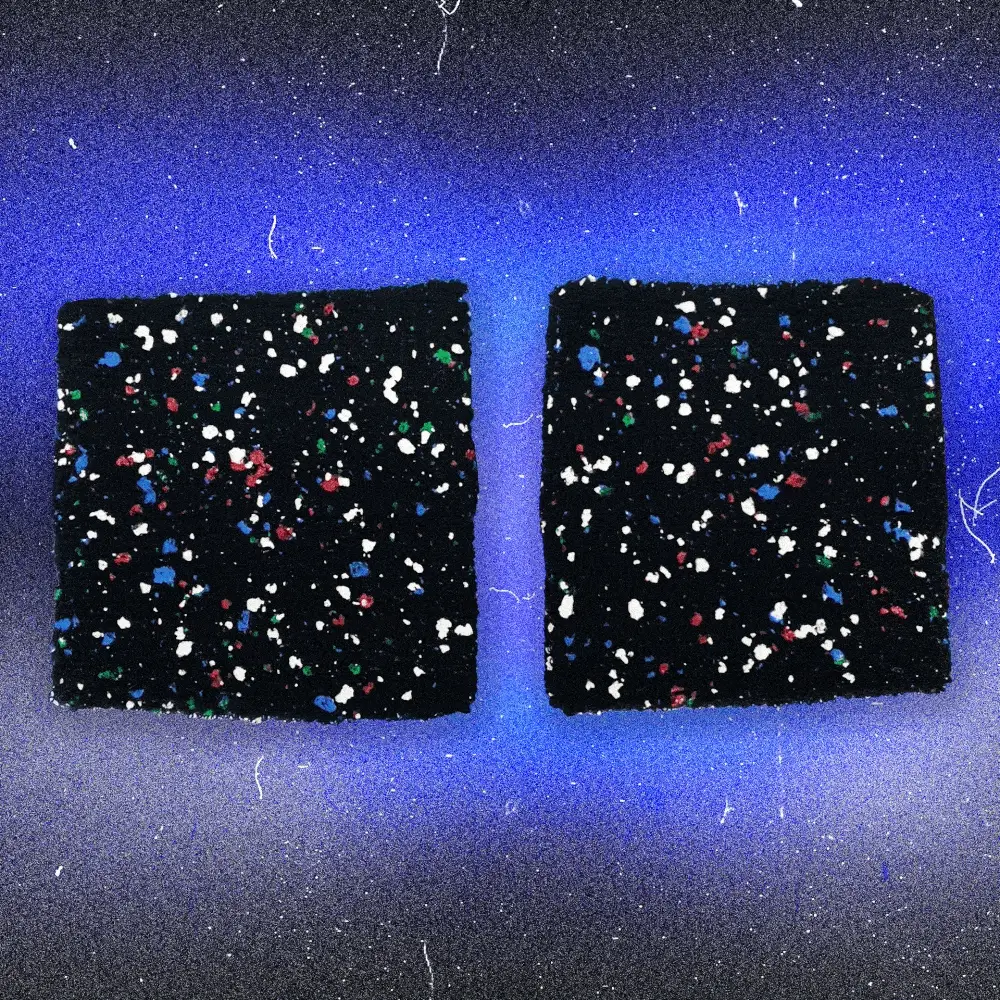 Retro Glow-in-the-Dark Splatter Wrist Band Set
